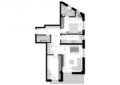 TIP 3A - apartament 3 camere - Aviatorii Residence II - p