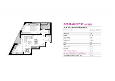 Apartament 33 - Aviatorii Residence II s013